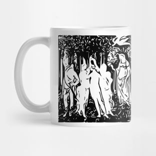 Sandro Botticelli | Primavera | Line art Mug